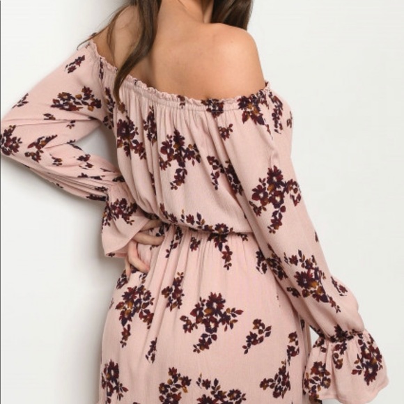 Floral Off-Shoulder Ruffle Dress💋 - Picture 2 of 5